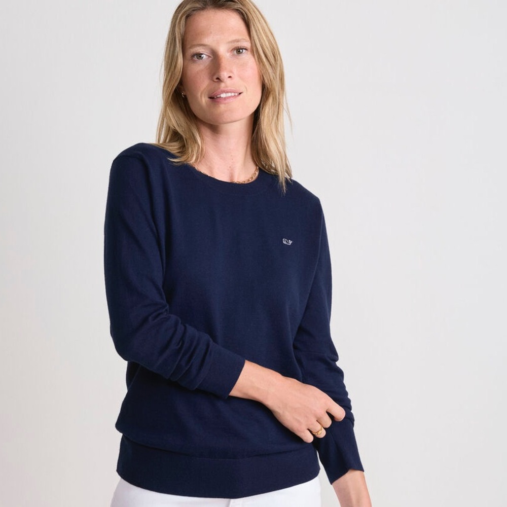 NWT Vineyard Vines Heritage Crew Neck in Nautical Navy